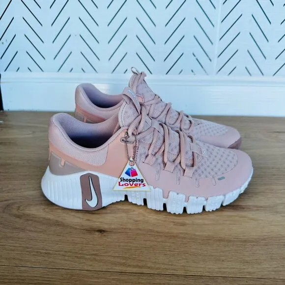 ⭐Nike Free Metcon 5 Pink Oxford 7.5 Womens Training Shoes Dusty Pink DV3950-600