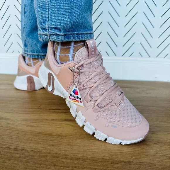 ⭐Nike Free Metcon 5 Pink Oxford 7.5 Womens Training Shoes Dusty Pink DV3950-600