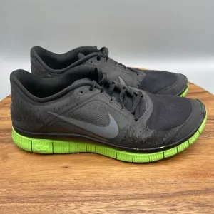 Nike Free Run 3 Shoes Mens Size 10.5 Black Running Comfort Walking Sneakers
