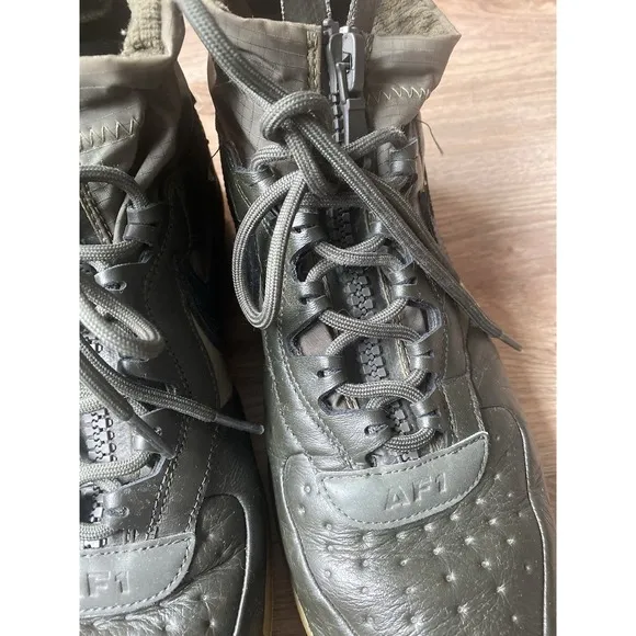 Nike Gore Tex Air Force 1 High Olive Green Men Size 10.5 Sneakers Waterproof