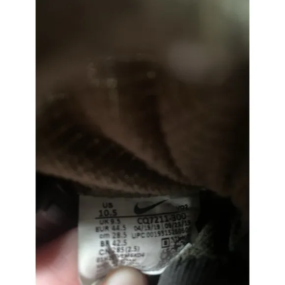 Nike Gore Tex Air Force 1 High Olive Green Men Size 10.5 Sneakers Waterproof