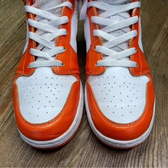 Nike Jordan 1 Mid Metallic Orange GS Size 7Y