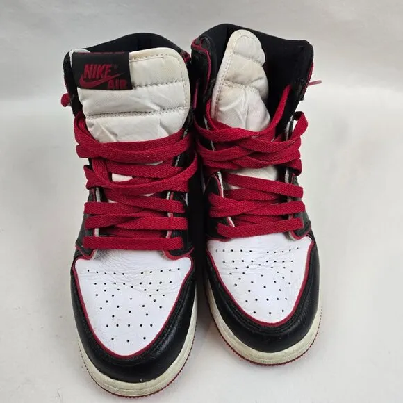 Nike Jordan 1 Shoes Retro High Bloodline Size 6.5Y GS White Sneakers Basketball