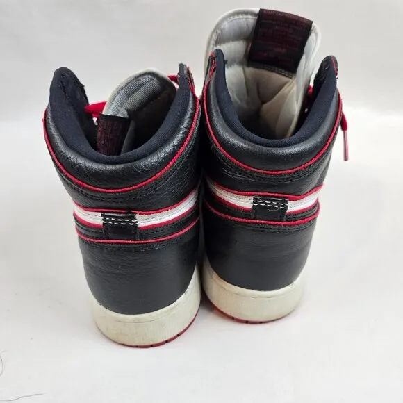 Nike Jordan 1 Shoes Retro High Bloodline Size 6.5Y GS White Sneakers Basketball