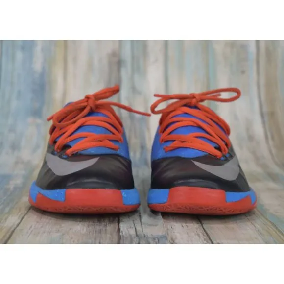 Nike KD 6 PS Youth Size 2Y Black Blue Orange RARE Thunder Away 599478-002