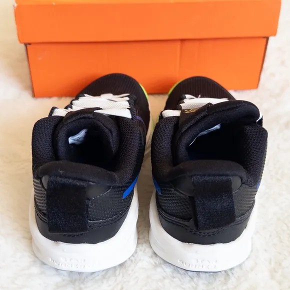 Nike Kids Black and Blue Running Shoes