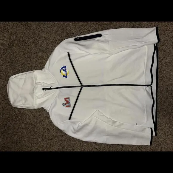 Nike LA Rams Super Bowl LVI Bound Diamond Collection Tech Fleece Full-Zip Jacket