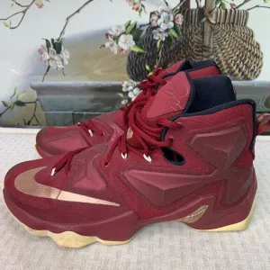 Nike LeBron 13 Greatness Mens Size 12 Wine Red Basketball Sneakers