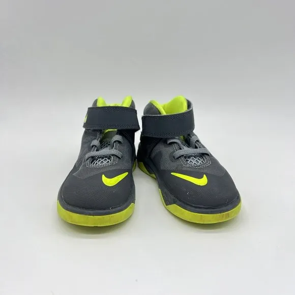 Nike‎ LeBron Soldier  8 TD Magnet Grey Volt Size 8c Shoes 653647-002 Used