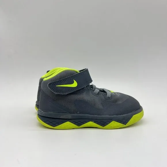 Nike‎ LeBron Soldier  8 TD Magnet Grey Volt Size 8c Shoes 653647-002 Used