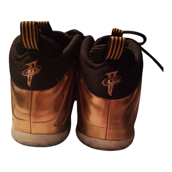 Nike Little Posite One Boy's Copper and Black Sneakers Size 5Y