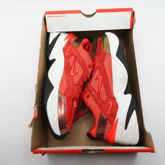 Nike M2K TEKNO Womens Sneakers Size 9.5 University Red White AV7030 600 Mens 8