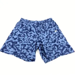 Nike Men French Terry Club Fleece Blue Camo Shorts