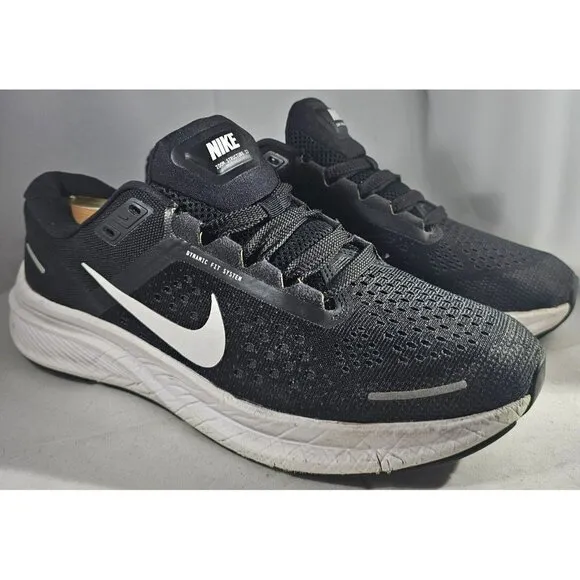 Nike Men's Air Zoom Structure 23 Black /White Running Shoes Sneakers Size 7.5