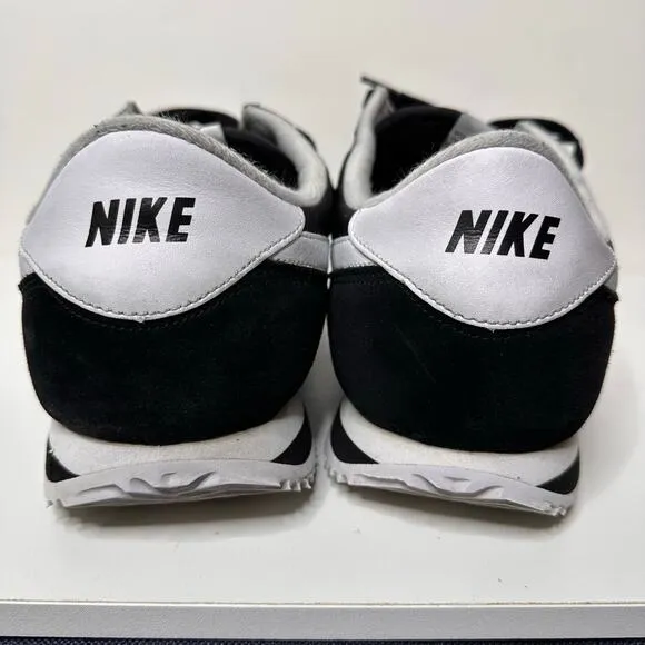 Nike Mens Cortez Sneakers Running Shoes Black White 317249-012 Nylon 06' Size 12