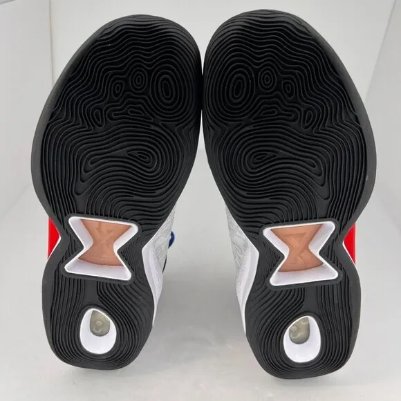 Nike Mens CW3163-161 White Red Blue PG Air Low Clippers Size 11 Basketball Shoes
