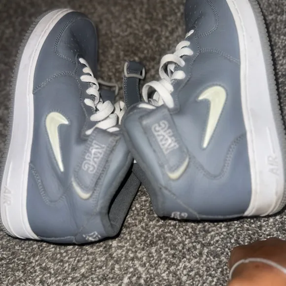 Nike Mens Gray High-Top Sneakers