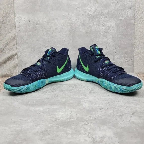 Nike Men's Kyrie 5 UFO Obsidian Light Blue Basketball Shoes Size 12 AO2918-400