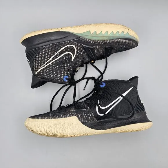 Nike Men's Size 10 US Kyrie 7 EP VII Irving BK Black Basketball Shoes CQ9326-002