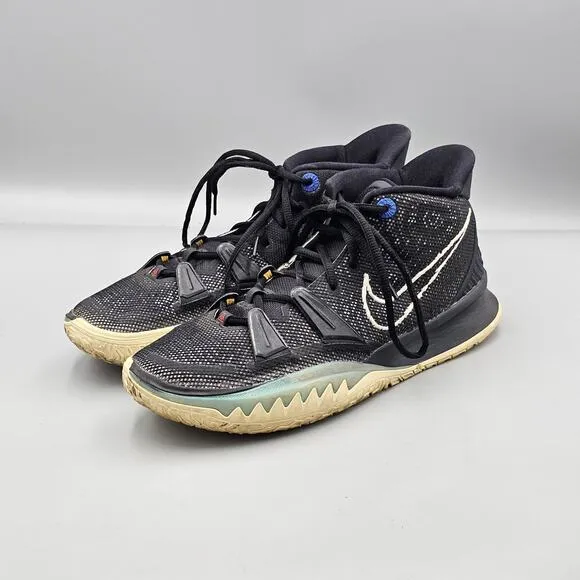 Nike Men's Size 10 US Kyrie 7 EP VII Irving BK Black Basketball Shoes CQ9326-002