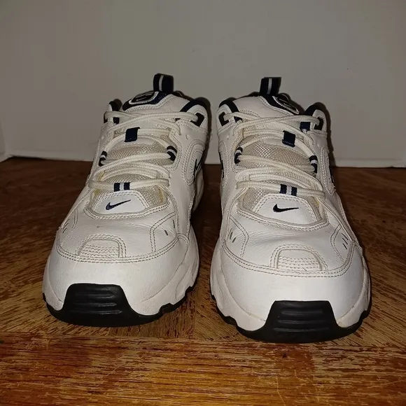 Nike Mens Size 12 4E Shoes White Blue Air Definition Comfort Walking 308257-141.