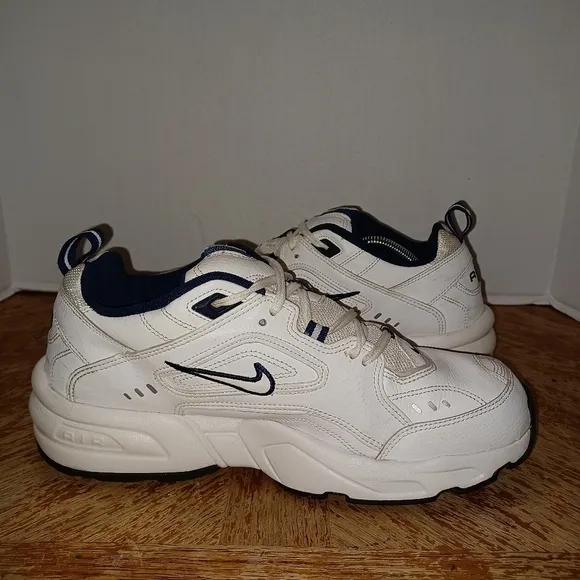 Nike Mens Size 12 4E Shoes White Blue Air Definition Comfort Walking 308257-141.
