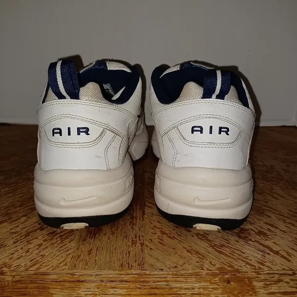 Nike Mens Size 12 4E Shoes White Blue Air Definition Comfort Walking 308257-141.