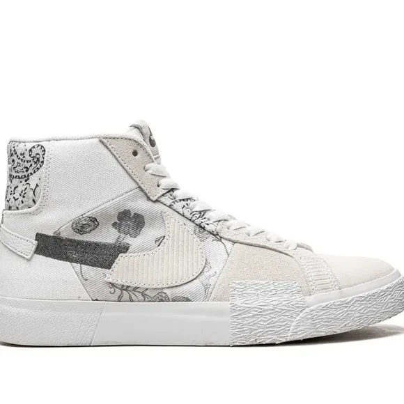 NIKE Nike SB Zoom Blazer Mid Edge &quot;FloralWhite/Grey&quot; Sneakers | White PRE-LOVED