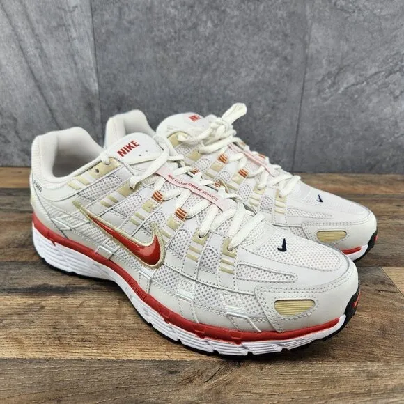 Nike P-6000 Sz 11 Mens Phantom Dragon Red White Black Casual Shoes Sneakers