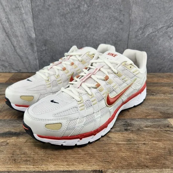 Nike P-6000 Sz 11 Mens Phantom Dragon Red White Black Casual Shoes Sneakers