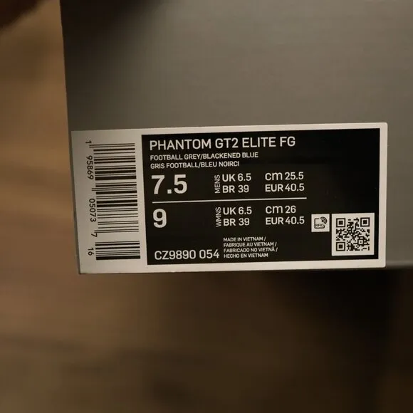 Nike Phantom GT2 Elite FG 'Grey Volt' CZ9890-054 Men's 7.5 New