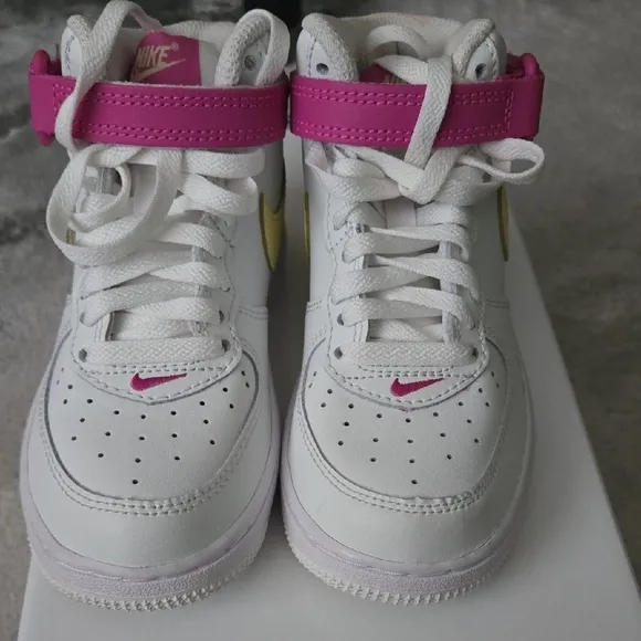 Nike Pink and Yellow Chunky Sneakers