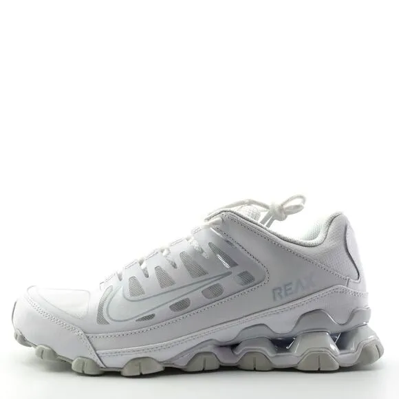 Nike Reax 8 TR Triple White Training Shoes 621716-102 Mens Size 9