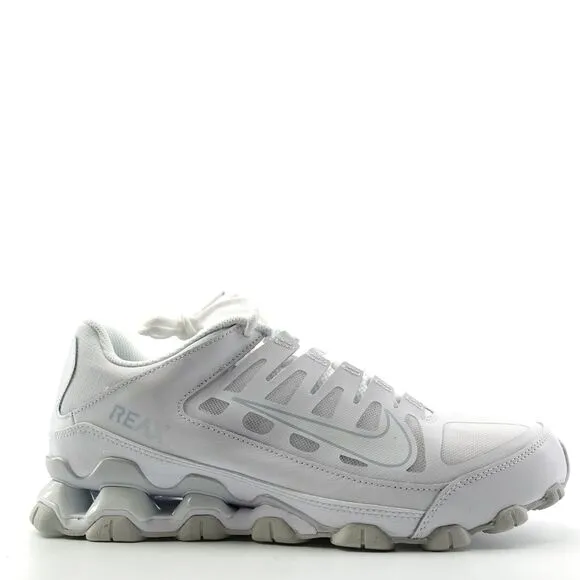 Nike Reax 8 TR Triple White Training Shoes 621716-102 Mens Size 9