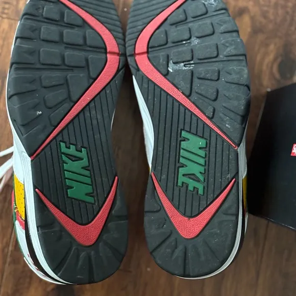 Nike Red and Yellow Sneakers Vibrant Athletic Design