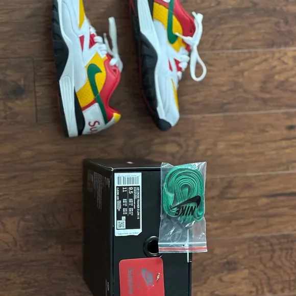 Nike Red and Yellow Sneakers Vibrant Athletic Design