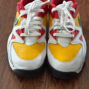 Nike Red and Yellow Sneakers Vibrant Athletic Design