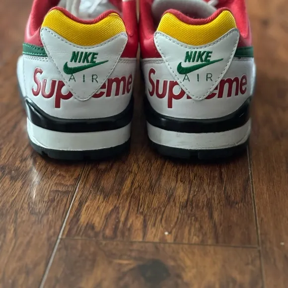 Nike Red and Yellow Sneakers Vibrant Athletic Design