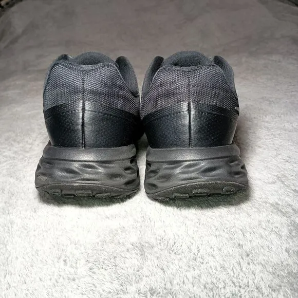 Nike Revolution 6 Next Nature Mens Size 11.5 Triple Black Running Shoes Sneakers