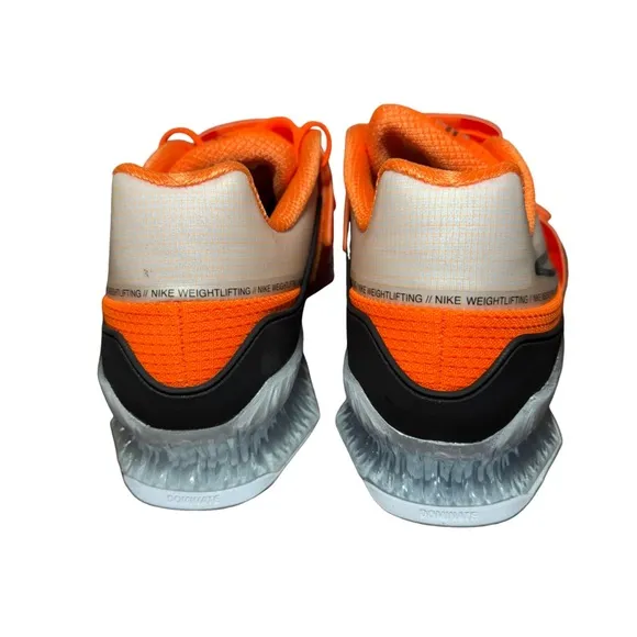 Nike Romaleos 4 Orange Mens Size 12.5 Weightlifting Training Shoes CD3463-801