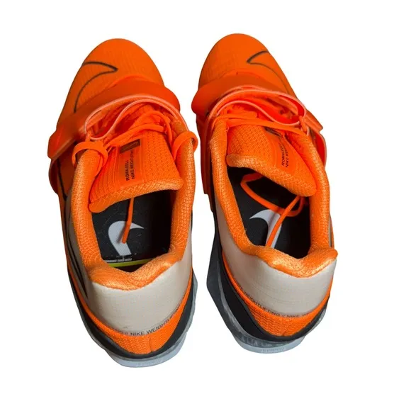 Nike Romaleos 4 Orange Mens Size 12.5 Weightlifting Training Shoes CD3463-801