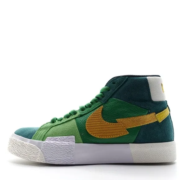 Nike SB Zoom Blazer Mid Premium Mosaic Aloe Green DA8854 300 Mens Size 8