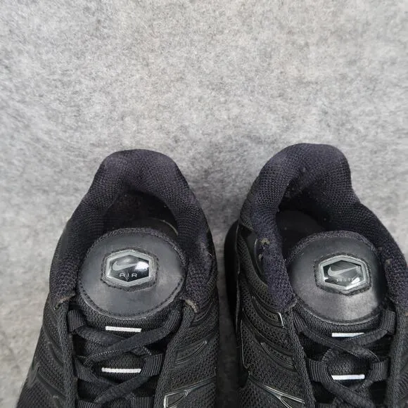 Nike Shoes Big Kids 7Y Air Max Plus Sneakers Athletic Trainer Black Breathable