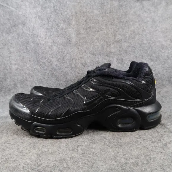 Nike Shoes Big Kids 7Y Air Max Plus Sneakers Athletic Trainer Black Breathable