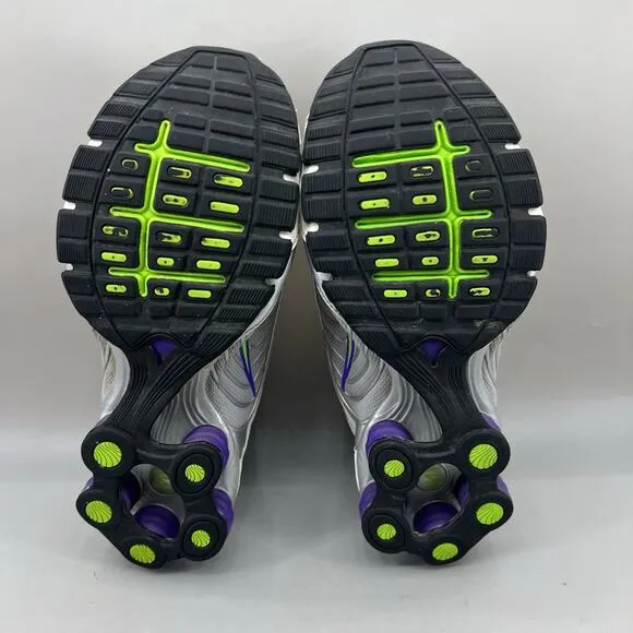 Nike Shox Navina Running Sneakers Women Size 8.5 Gray Purple Comfort Low Shoes