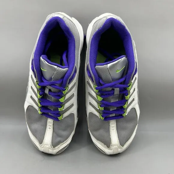 Nike Shox Navina Running Sneakers Women Size 8.5 Gray Purple Comfort Low Shoes