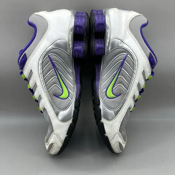 Nike Shox Navina Running Sneakers Women Size 8.5 Gray Purple Comfort Low Shoes