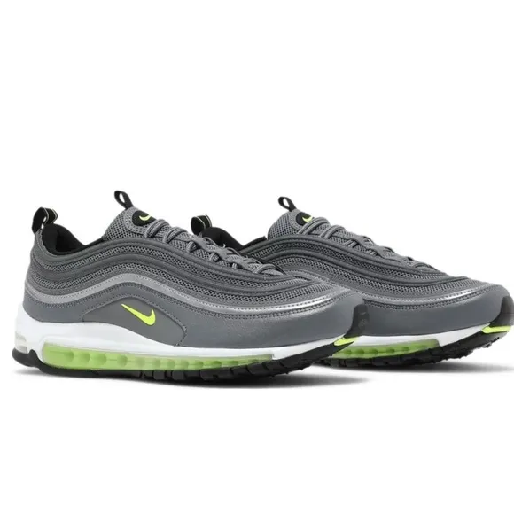 Nike Sneakers in Green and Gray with Air Max Cushioning and Wavy Design …