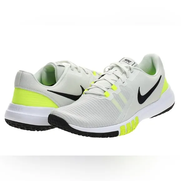 Nike SneakersWhite Gray and Yellow Flex Control TR4