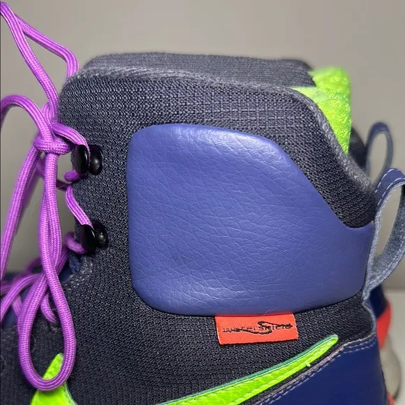 Nike Statis ACG Blue Purple and lime green High-Top hiking boots